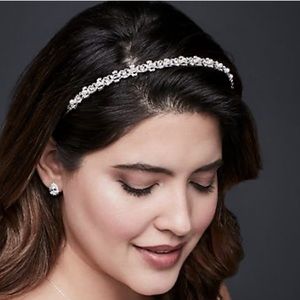 Thin Headband with Crystals and Pearls